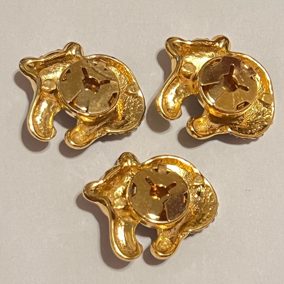 Rhinestone big size Panda button holder - Picture 2 of 4